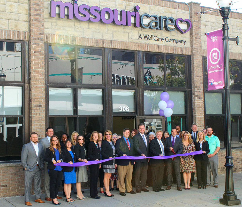 Cutting the Ribbon
Missouri Care celebrates the grand opening of its new Springfield location Oct. 18. The organization, which provides access to health care for families through MO HealthNet, has opened five offices this year and employs 150 statewide, serving about 314,000 members. The 6,580-square-feet facility in Springfield employs 13.