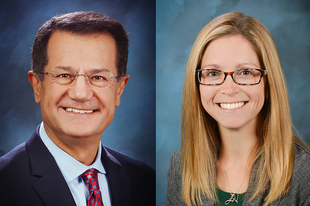 Dr. Abe Abdalla, left, and Dr. Staci Niemoth are new to CoxHealth boards.