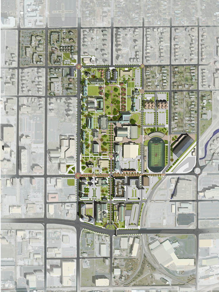 PSYCHOLOGICAL BOUNDARIES: The master plan proposes a residential precinct to the north and innovation precinct to the south.