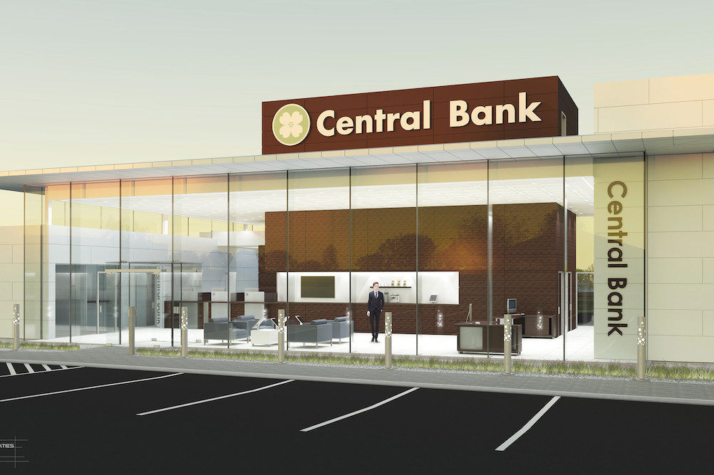 Rich Kramer Construction Inc. is building a nearly 4,000-square-foot branch in Springfield Plaza for Central Bank of the Ozarks.