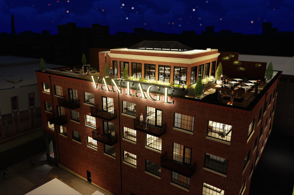 The McQueary brothers are adding a second building to Hotel Vandivort with a rooftop bar dubbed The Vantage.