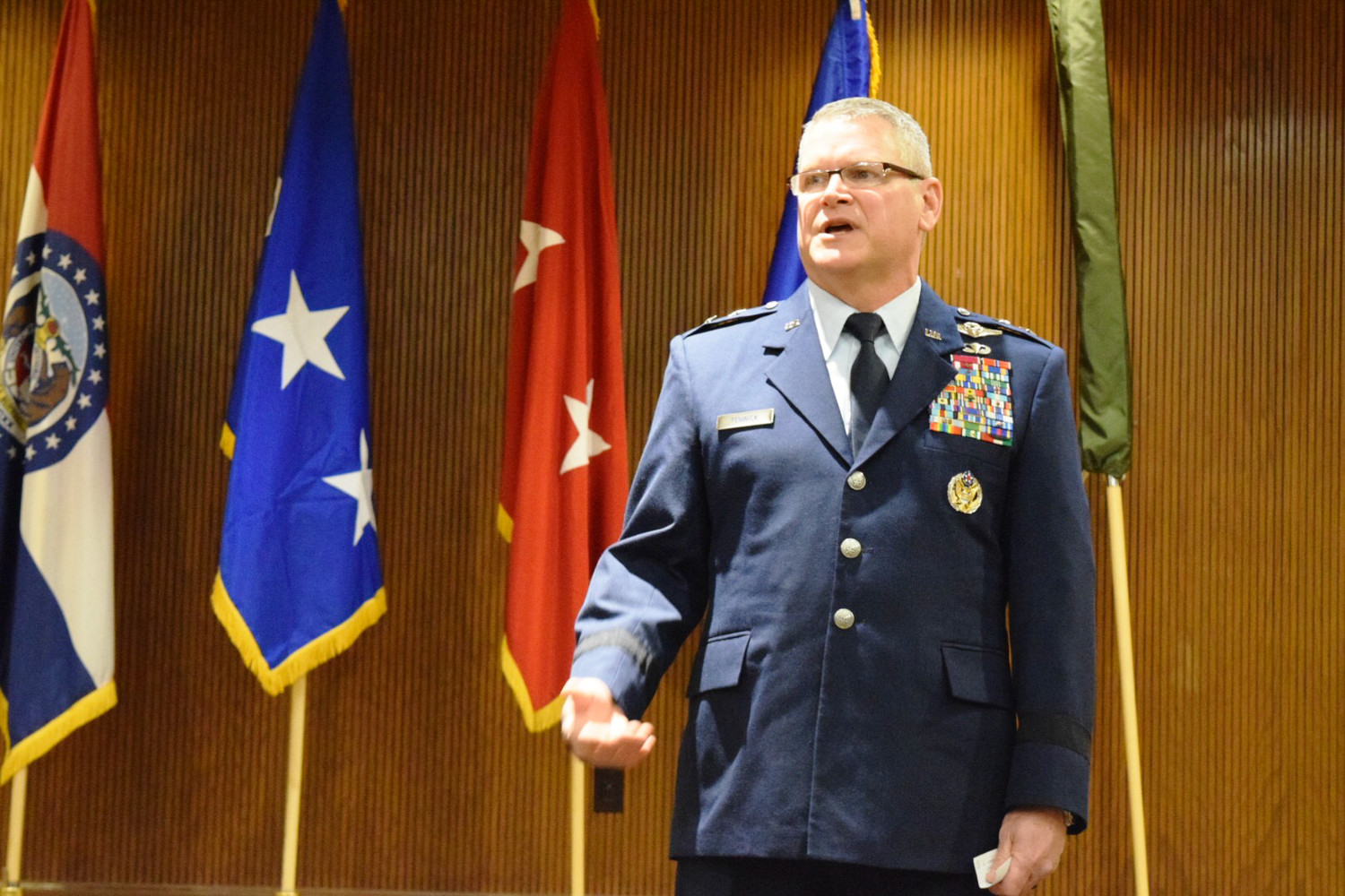 Health Hero
CoxHealth emergency physician Jerry Fenwick is promoted Jan. 17 to major general in the U.S. Air Force, becoming one of four with the title in the Air Force Medical Service. Air Force Surgeon Gen. Mark Ediger came to Cox South from Washington, D.C., to perform the ceremony.