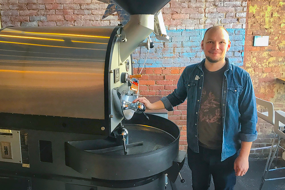 Coffee Ethic head roaster Nathan Murphy currently produces about 1,000 pounds of beans per month but has the capacity to do more.