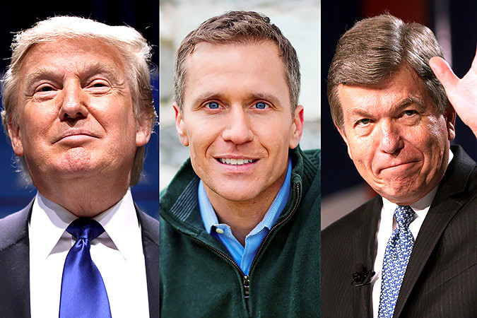 Republicans Donald Trump for president, Eric Greitens for Missouri governor and Roy Blunt for U.S. Senate win their respective races on Election Day.