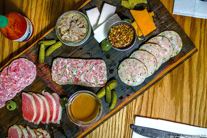 OPTIONS ABOUND: The charcuterie offers a variety of prepared items, such as duck pastrami.