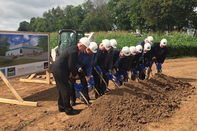 Officials break ground on Mercy’s 100,000-square-foot surgical pack manufacturing center in Republic.