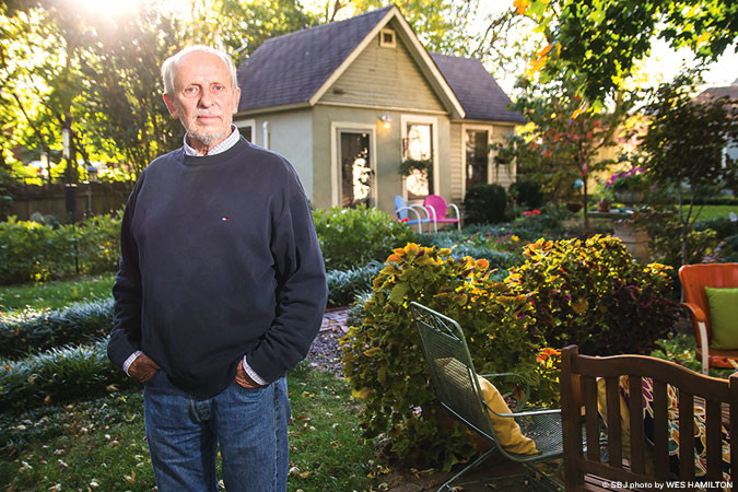 Civil engineering consultant John Horner rents a small cottage behind his Springfield home on historic Walnut Street via short-term rental websites.