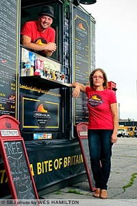 Neil Gomme and Carrie Mitchell operate London Calling Pasty Co., which last fall they first parked in the SGF Mobile Food Park.Click here for more photos.