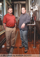 Ashton Lewis, Springfield Brewing Co. brewmaster, and Bryan Bevel, the restaurant's director of operations, lead a six-member investor group that purchased Springfield Brewing Co. on Nov. 28.