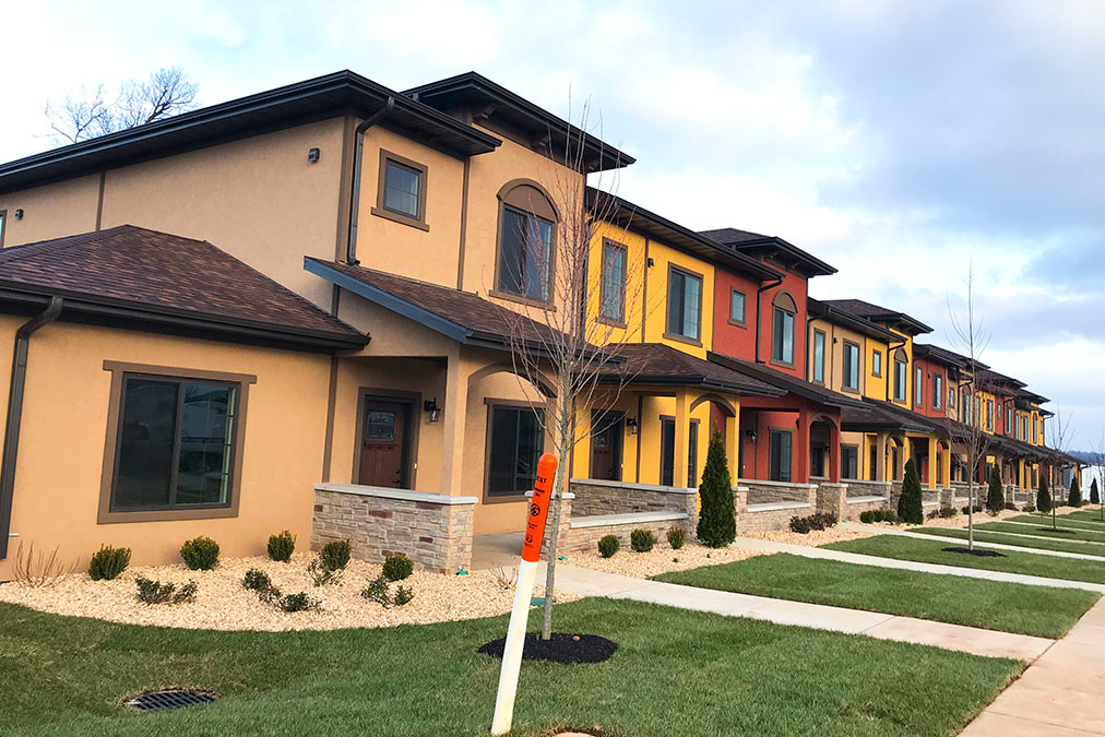 The Coryell family is nearing completion of 11 town houses dubbed Villas at Verandas.