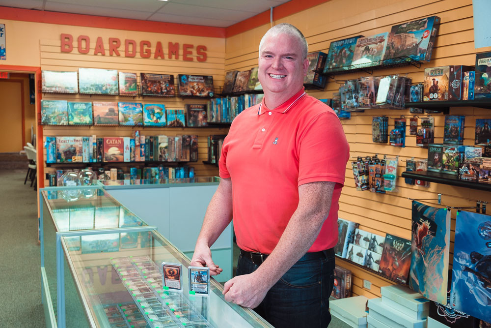 GAMING MECCA: Ron Wood hosts weekly gaming tables at Nameless City, fostering community in many local gamers.