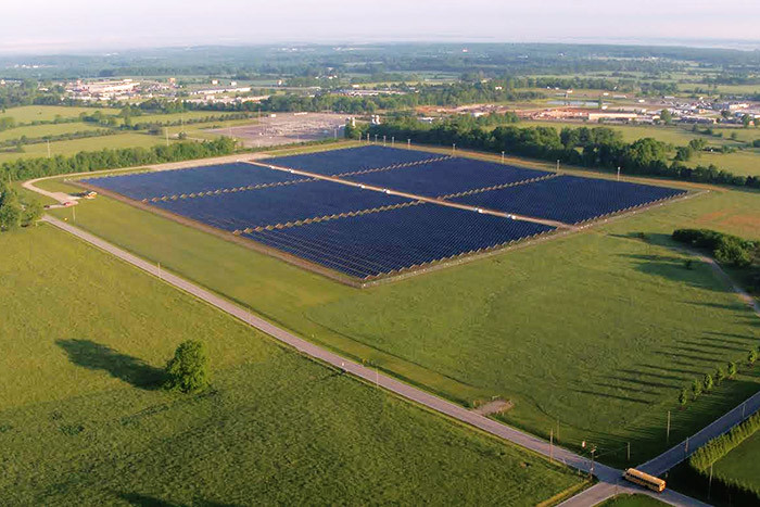 City Utilities is considering a second community solar farm. A proposed 30-acre site at Springfield-Branson National Airport would create a slightly smaller facility than CU’s first solar farm shown here on roughly 40 acres east of Springfield.