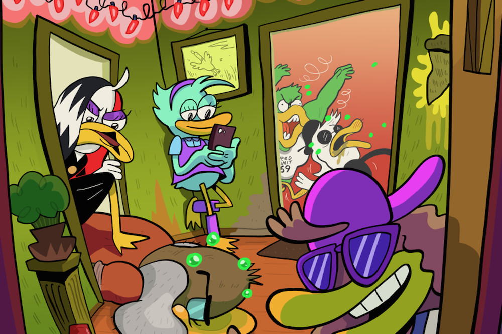 Party Fowl: The Game of Drunk Ducks promises plenty of high jinks as you battle to become “the coolest duck at a party.”