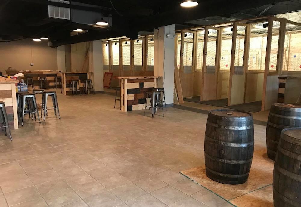 Craft Axe Throwing LLC expects to open in around a month at Wilhoit Plaza.