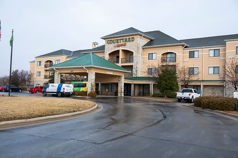New management is in place for Atrium Hospitality’s Springfield hotels, including the Courtyard by Marriott near the airport, above.