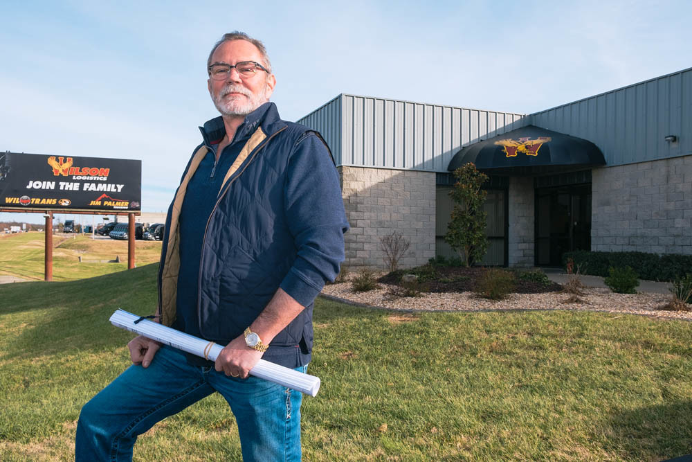 EXPANSIVE GROWTH: Wilson Logistics owner Darrel Wilson has plans to develop a multimillion-dollar terminal in Strafford.