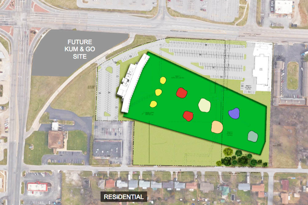 The attraction is planned at the former Kmart building on Kearney Street.