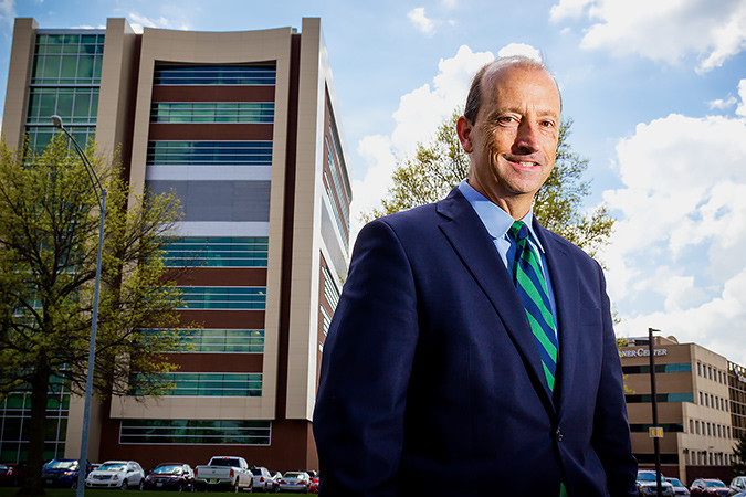 Steve Edwards has led revenue growth and the addition of the new Cox South patient tower.SBJ photo by WES HAMILTON