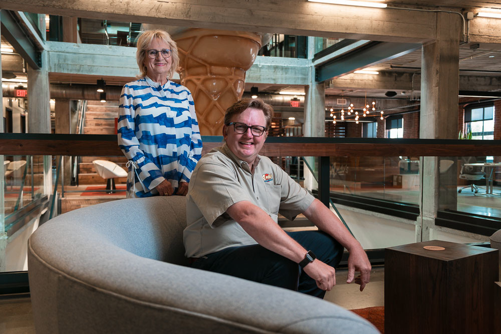 Andy Kuntz, with his mother and company co-founder Carol, says locations and people are keys to growth at Andy’s Frozen Custard.