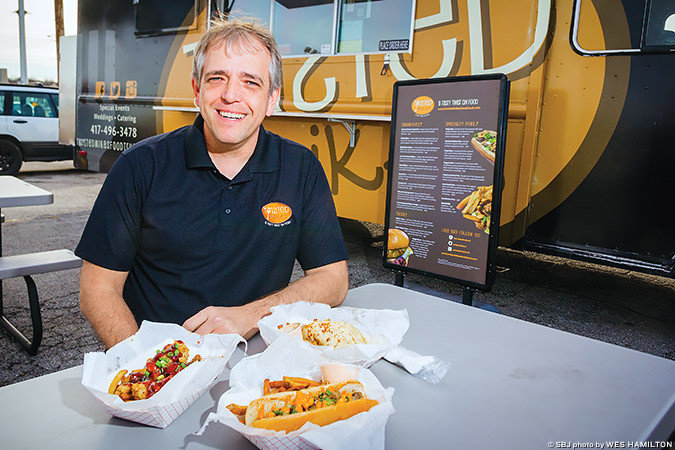 Michael Easley, shown here in February 2017, opened Twisted Mike’s food truck in September 2015.