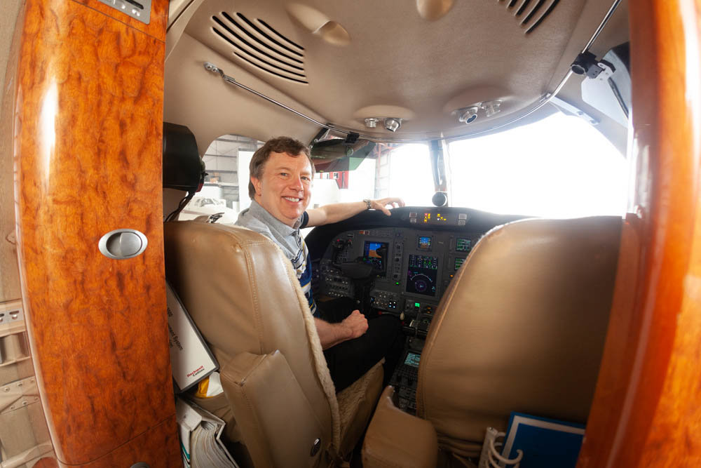 Mark Burgess is in the pilot’s seat at Burgess Aircraft Management as managing partner and chief operations officer.