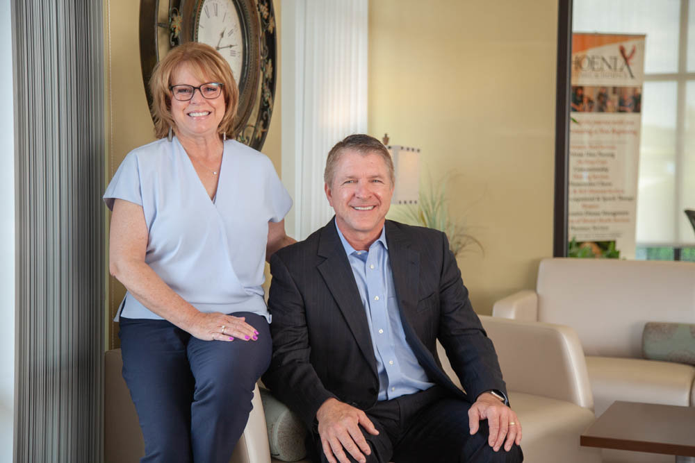 Phoenix Home Care, led by co-owners Kim and Phil Melugin, has a weekly payroll between $1 million and $1.5 million.