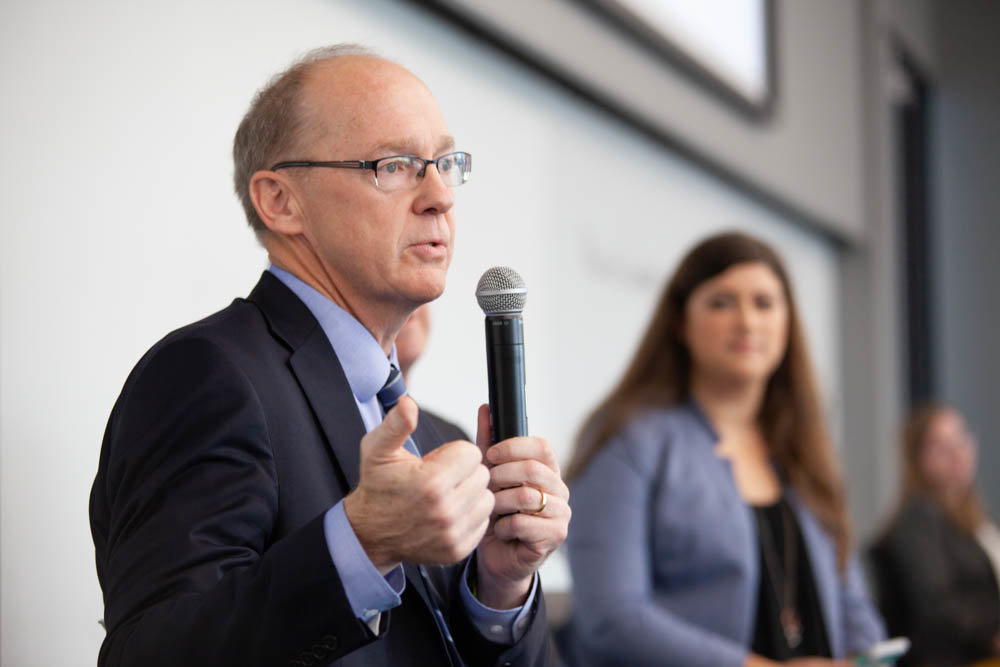 Craig Hosmer is in support of an ordinance to protect sexual orientation and gender identity against discrimination. Above, he’s pictured at an SBJ Economic Growth Survey forum in August.