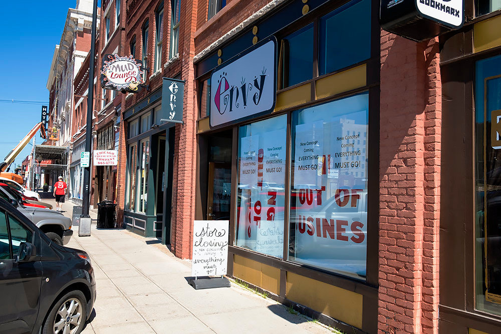 Downtown Nutrition Club is set to open next month at 323 E. Walnut St., in a space formerly occupied by clothing retailer Envy Boutique, shown above in 2018.