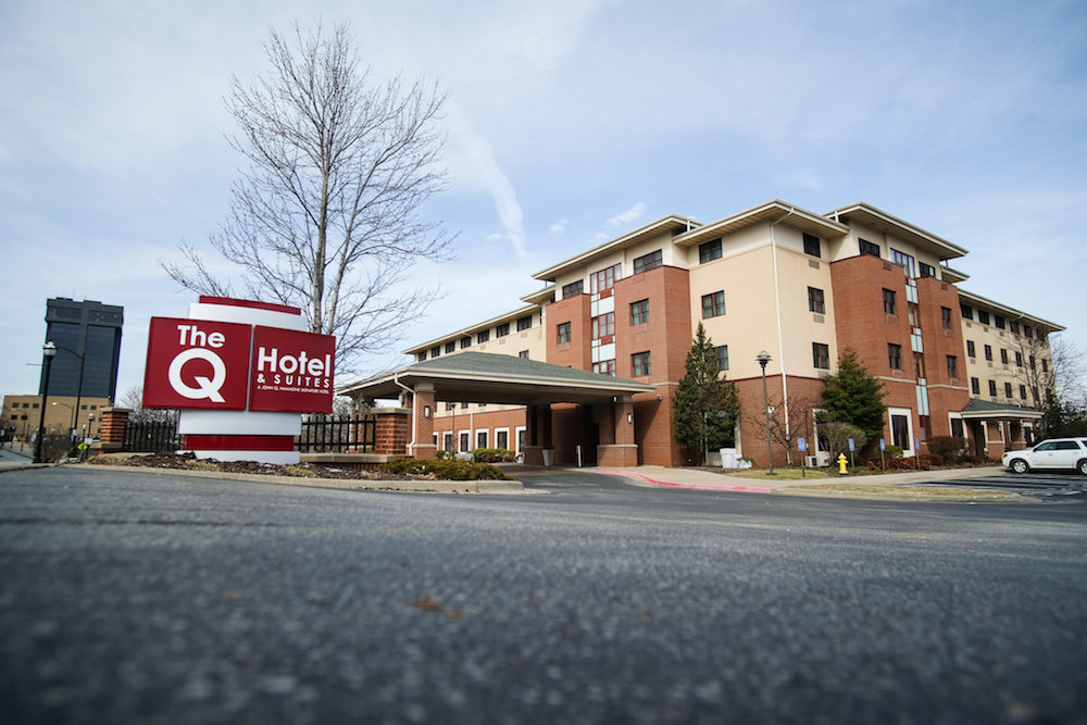 The local hotel industry has slowed severely amid the coronavirus pandemic. The Q Hotel & Suites is among hotels that announced temporary closures.