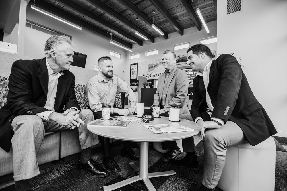 L-R: Phillip Peck, VP Business Services; Mike Farrar, VP Business Lending; Steve Hamm, Business Lending Manager; and Kyle Short, Director Business Services