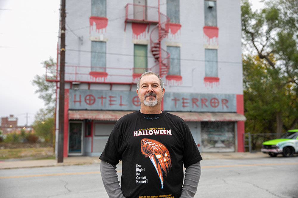 Sterling Mathis is not opposed to selling Hotel of Terror to the city.