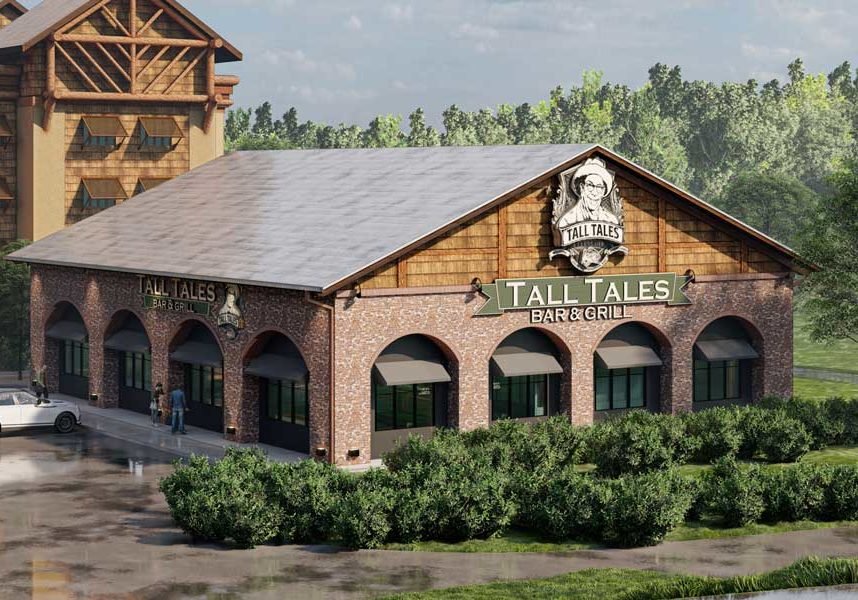 A May opening is targeted for Tall Tales Bar & Grill.