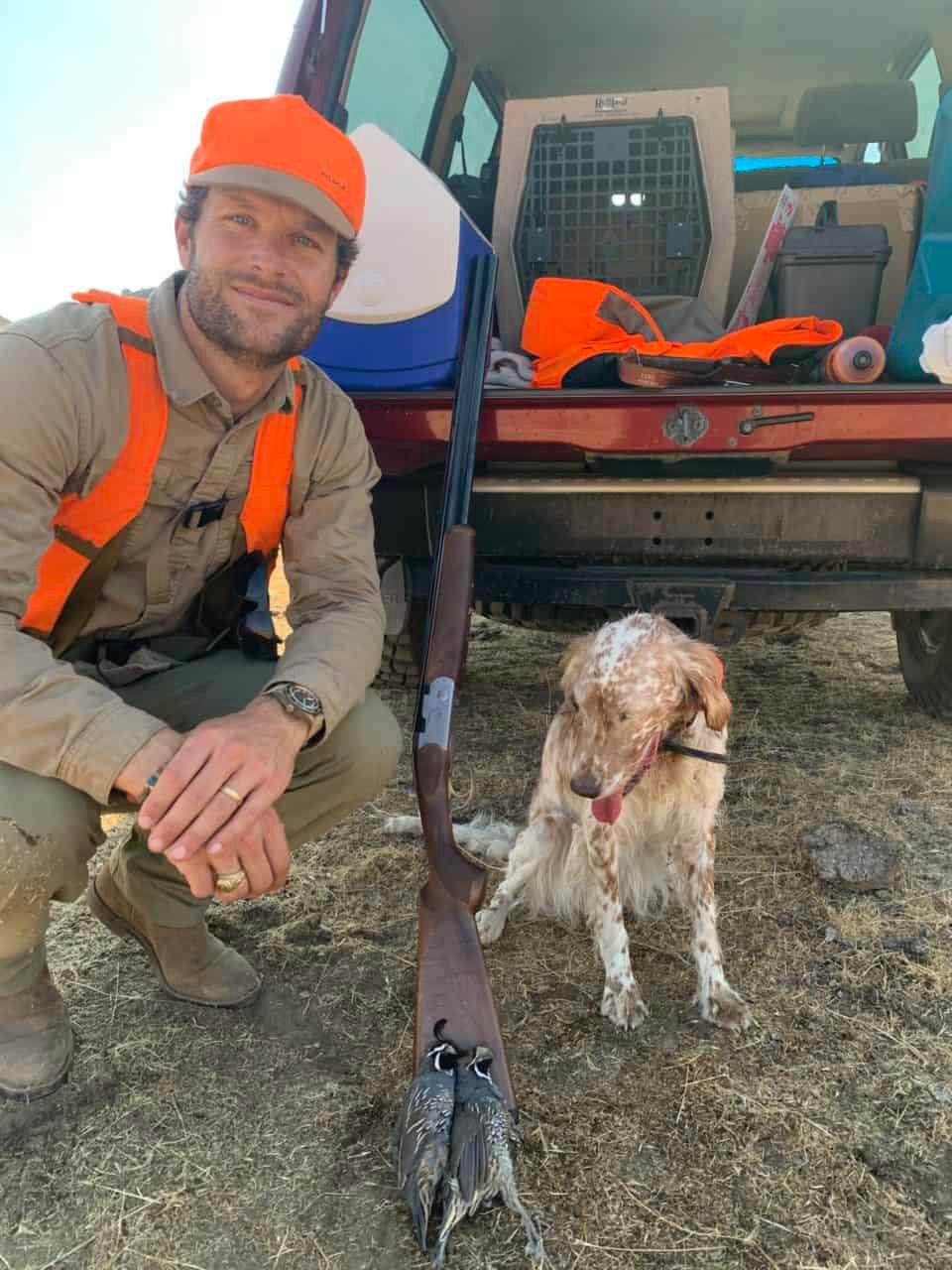 Phil Graves, shown quail hunting, is Bass Pro's new chief sustainability officer.