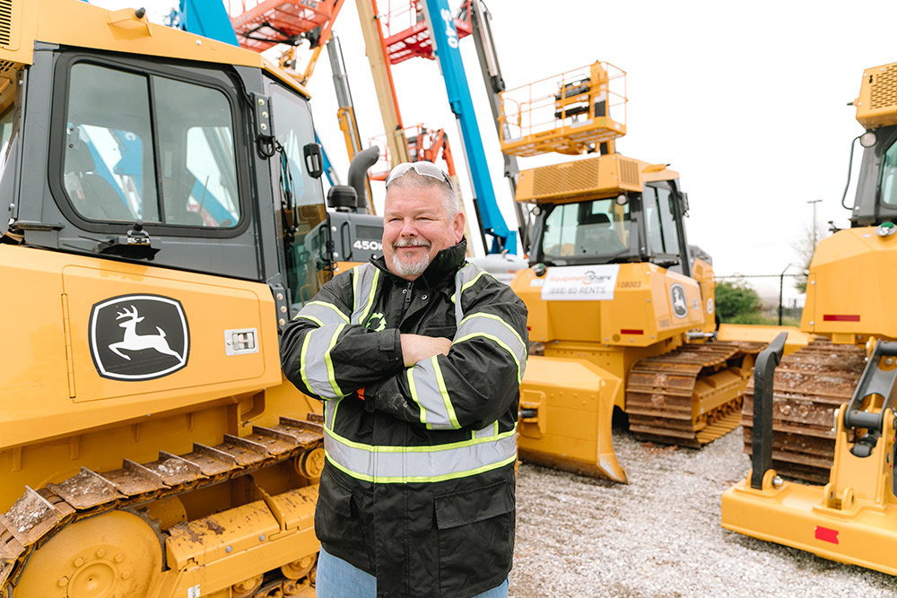 EquipmentShare Springfield General Manager Rusty Whitlock runs the local operation with 13 employees, up from five when he opened the office in 2019.