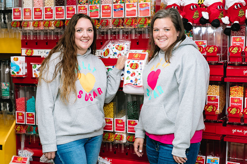 SWEET STASH: Candy and products aimed at children add up to nearly 70% in sales at Sully Loves Sugar, says owner Amanda Stroup, left.
