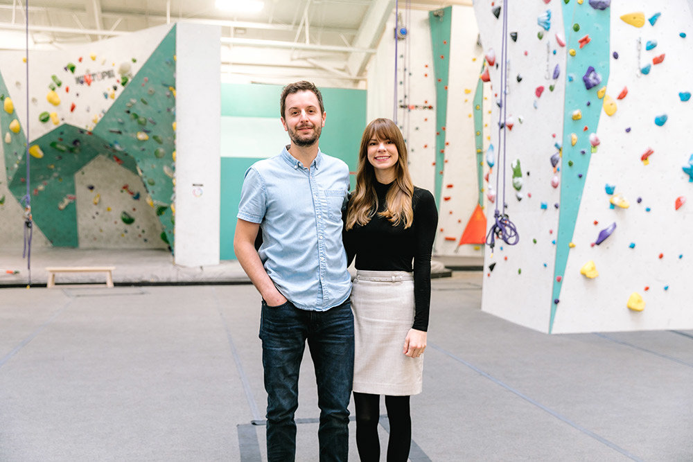 NEW HEIGHTS: Audrey Pauls and her husband, Everett, are moving to Illinois this summer but the couple will remain co-owners of Zenith Climbing Center.