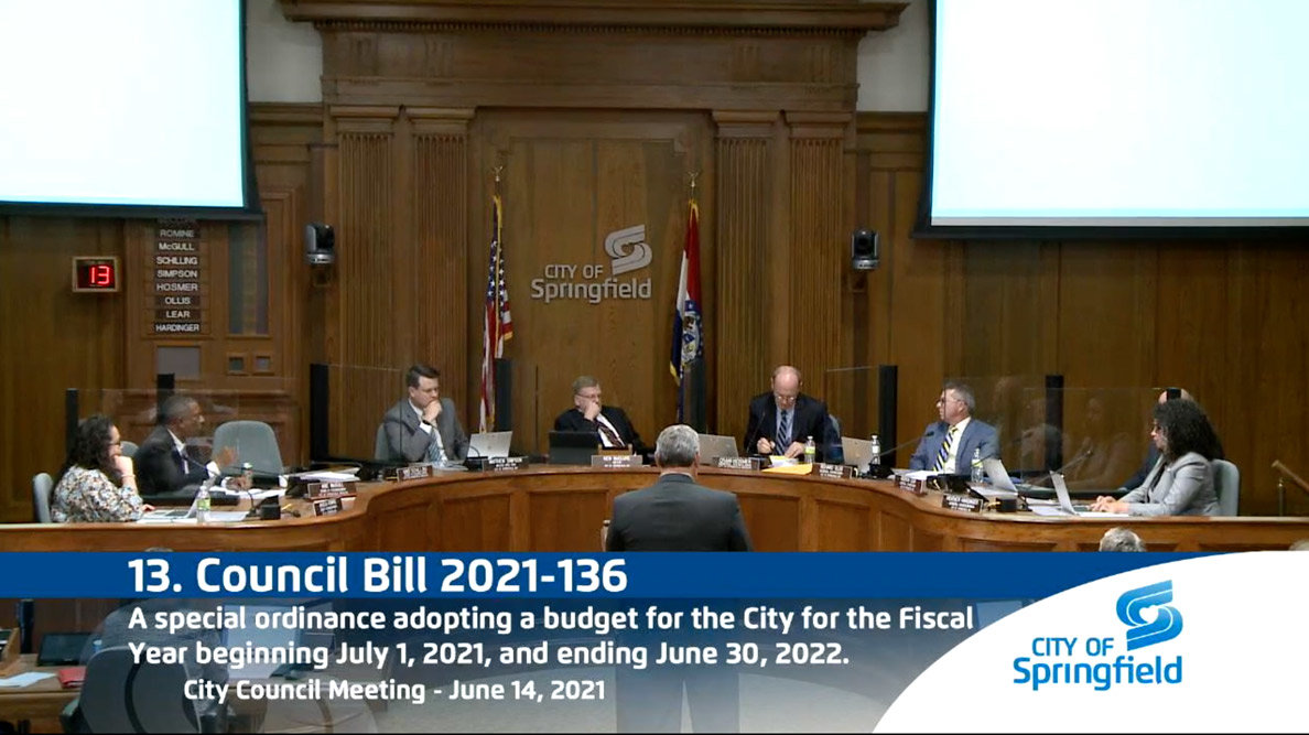 Springfield City Council discusses the city’s proposed $395 million budget prior to its June 14 vote.