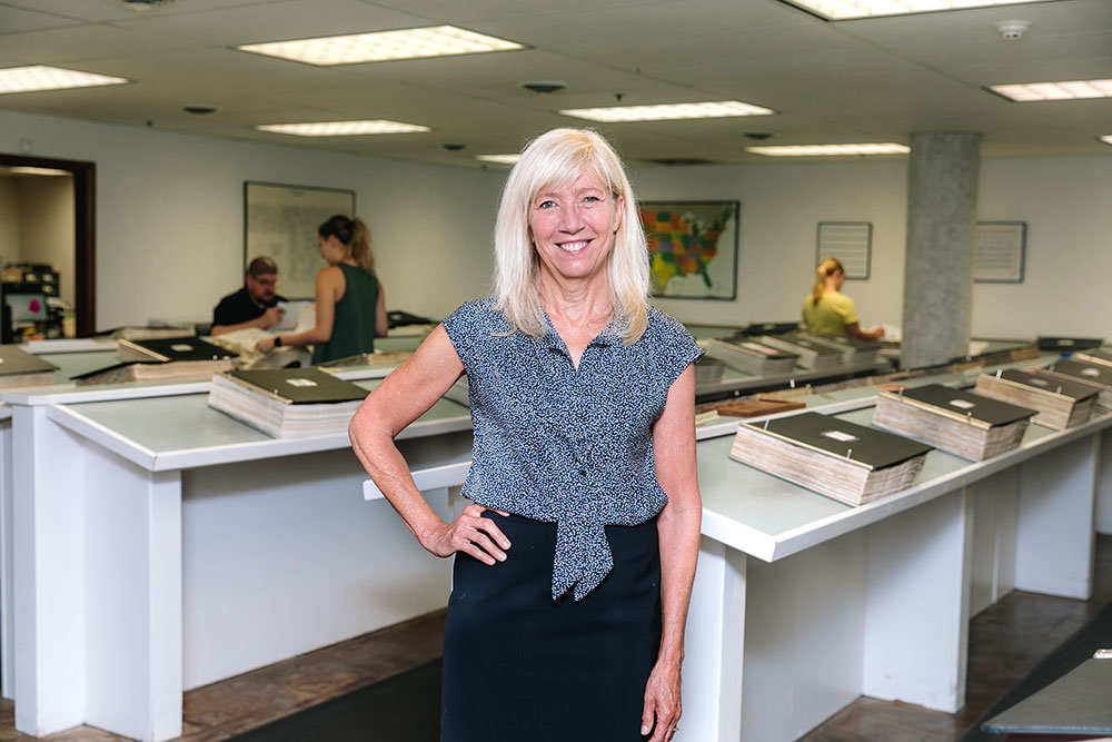 Kim Hogan Chaffin runs the title insurance business her father, Jack Hogan, started in the early 1960s. She says title closings are on pace to finish the year up nearly 40%.