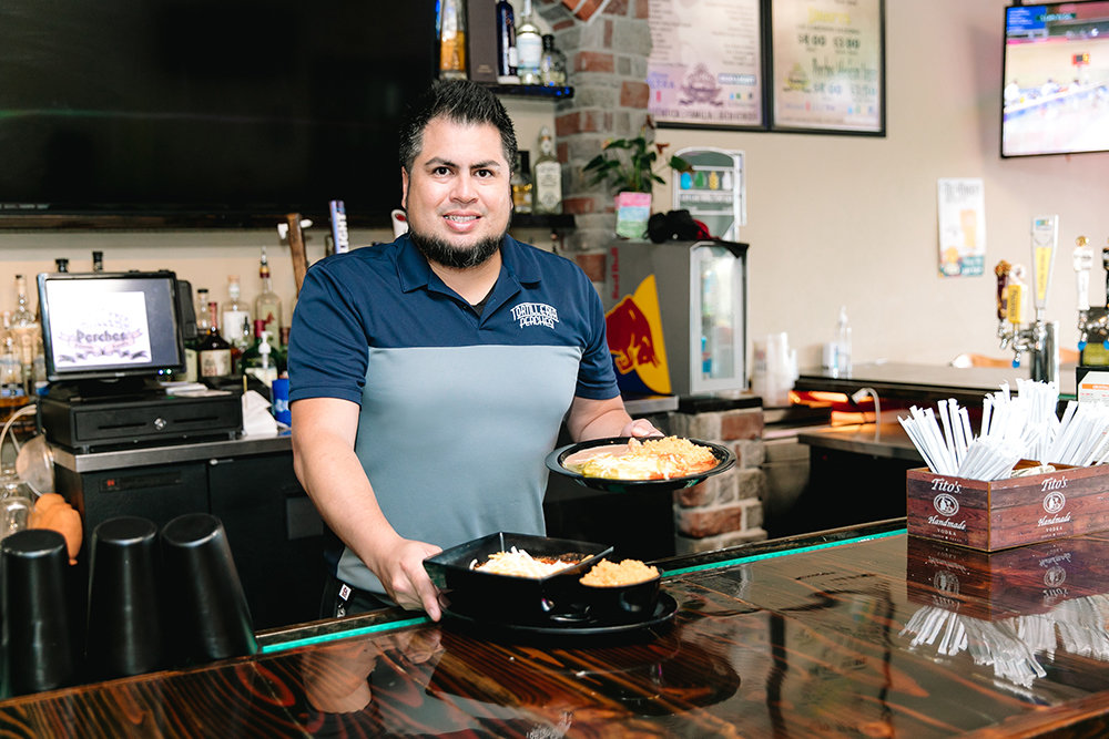 JUST LIKE HOME: Jesus Perches jr. says the authentic Mexican food at Tortilleria Perches is made from his mom's recipes.