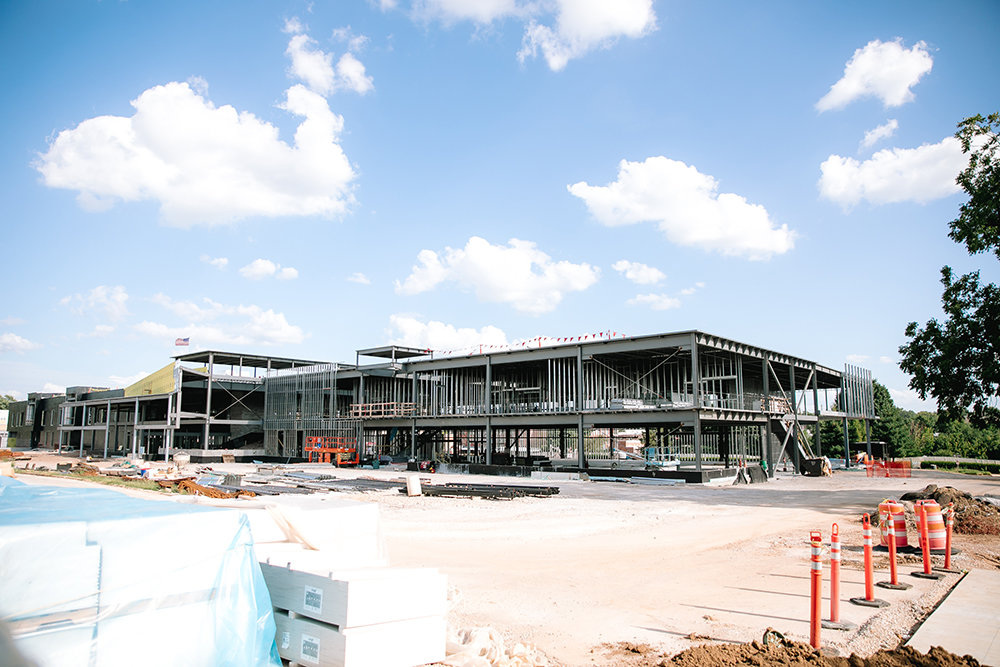 The $40 million Robert W. Plaster Center for Advanced Manufacturing is slated for completion in summer 2022.