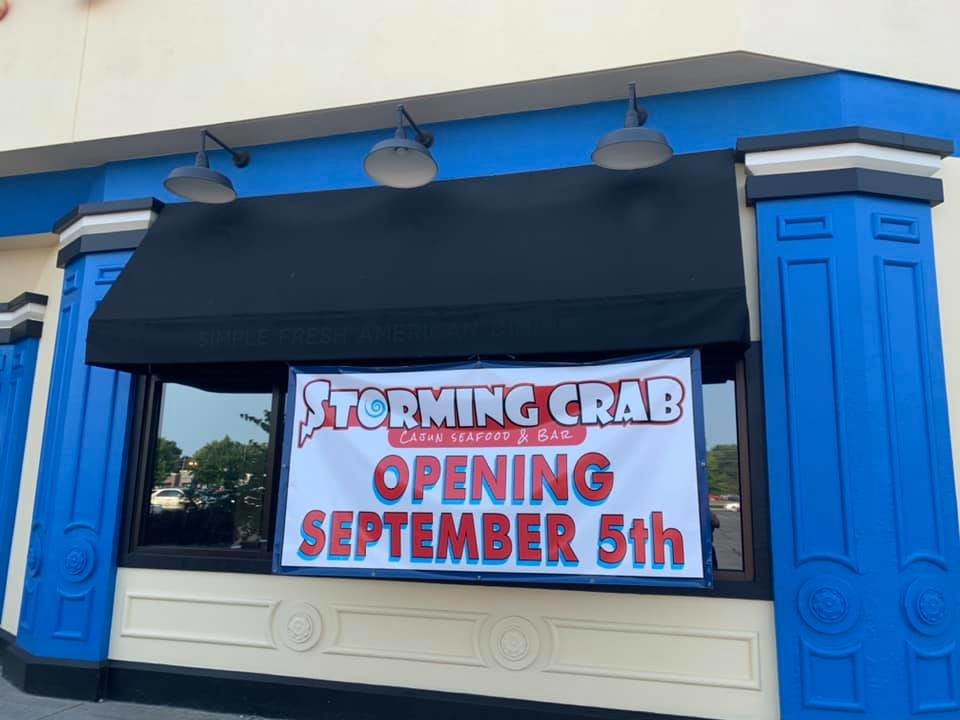Storming Crab offers Cajun food on the east side of the shopping center.