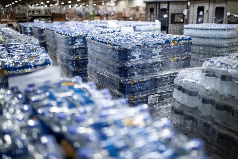 Bass Pro's donation includes 15,000 bottles of water.
