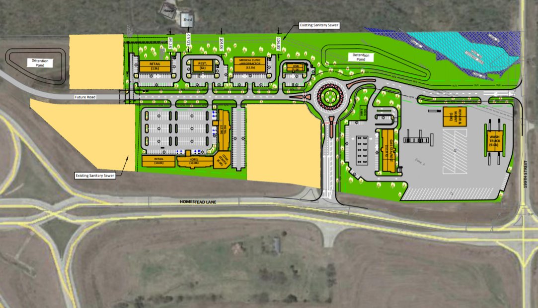 Branson-based Woodstone Properties is developing a Kansas project that includes a hotel and two restaurants.