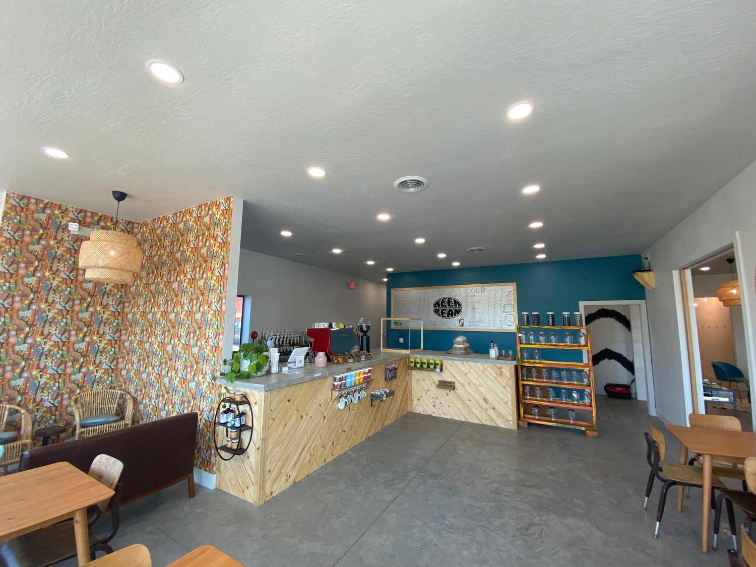 KeenBean Coffee Roasters’ Monett shop spans 1,000 square feet.