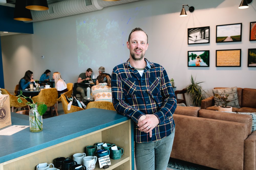 Owner Joe West says Echelon Coffee fills a need for amenities on the north side of Springfield. West, who co-owns the shop with wife Megan, has a company vision that stresses contributing to a sense of community.