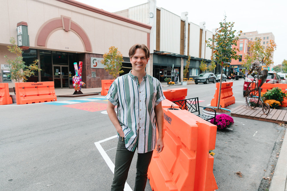 Marcus Aton, secretary of Better Block SGF, says a pedestrian-centered culture fosters community.