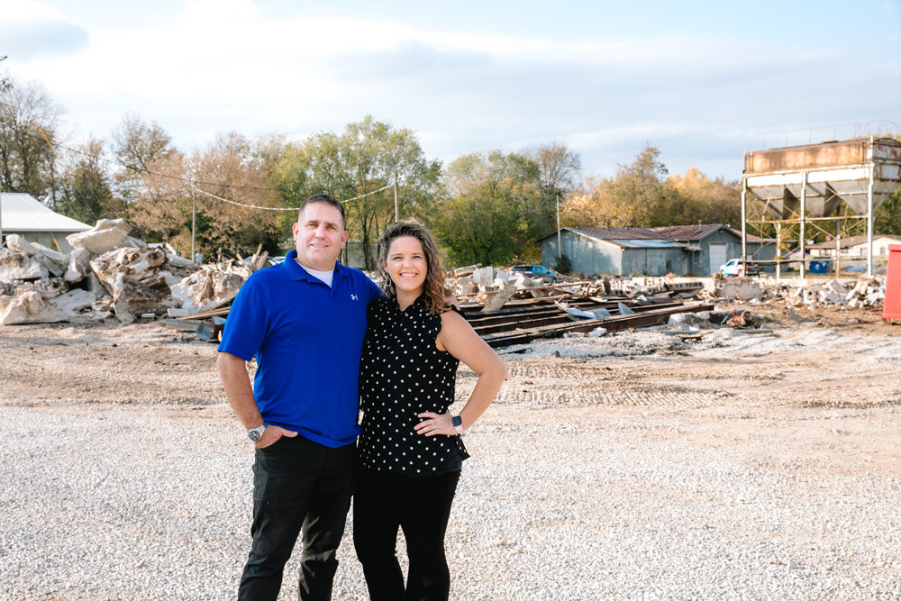 LAND PLAN: Rich and Leah Callahan plan to open food hall concept 14 Hill Market in Nixa by fall 2022.