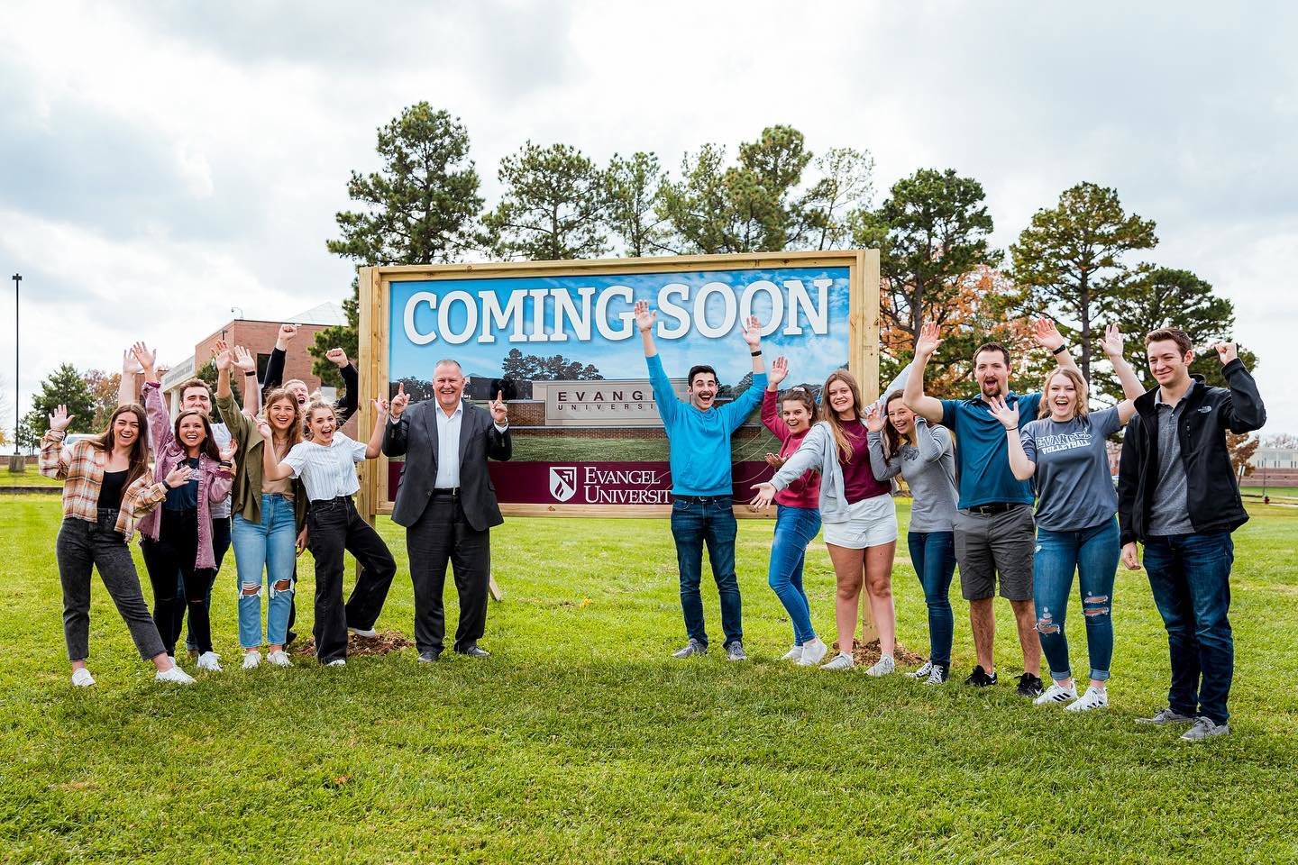 Evangel President Mike Rakes and students tease projects coming soon to the university.