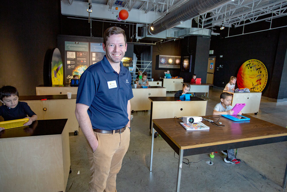 The Discovery Center, led by Rob Blevins, is being recognized for its education work.
