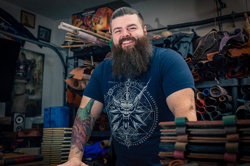 Andrew VanZyll's work is in 39 gaming shops – and counting.